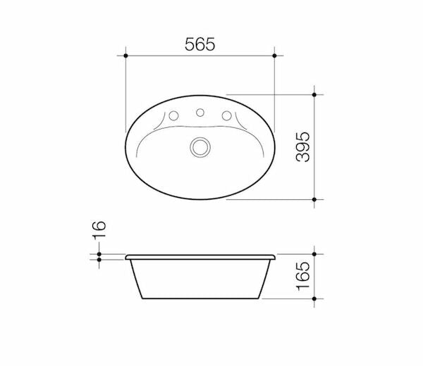 Caroma Centro Vanity Basin 1TH