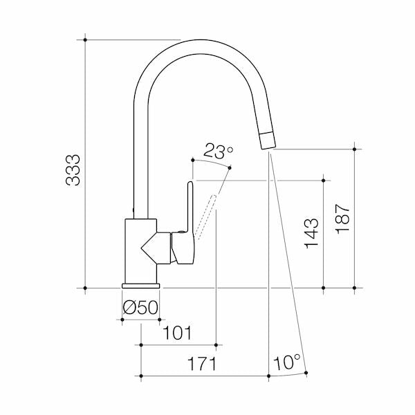 Caroma Cirrus Sink Mixer - Lead Free