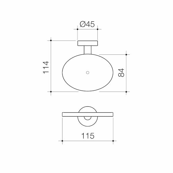 Caroma Cosmo Metal Soap Holder
