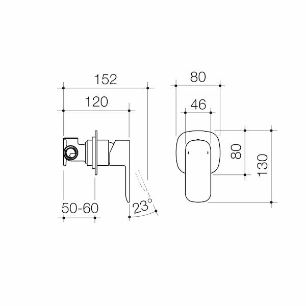 Caroma Contura® Bath/Shower Mixer