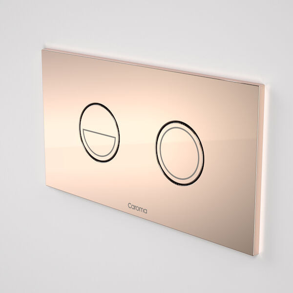 Caroma Invisi Series II® Round Dual Flush Plate & Buttons (Metal)