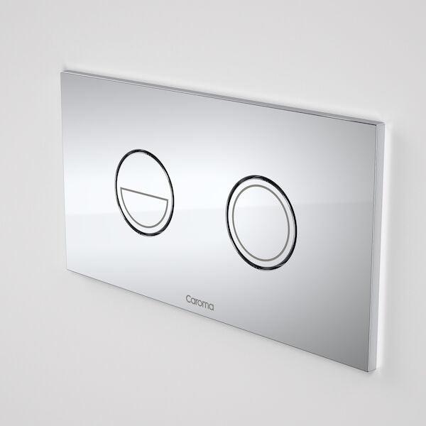 Caroma Invisi Series II® Round Dual Flush Plate & Buttons (Metal)