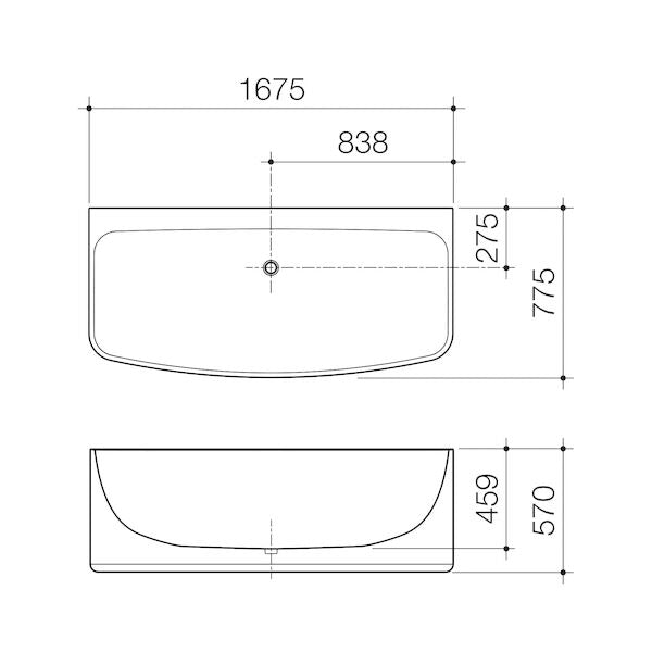Caroma Urbane® Back-to-Wall Bath
