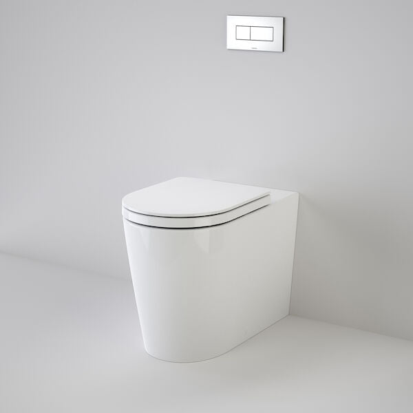 Caroma Liano Cleanflush® Invisi Series II® Easy Height Wall Faced Suite with Liano Double Flap Seat (with GermGard®)