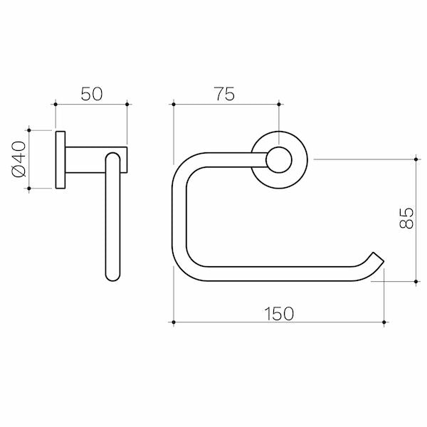 Clark Round Toilet Roll Holder