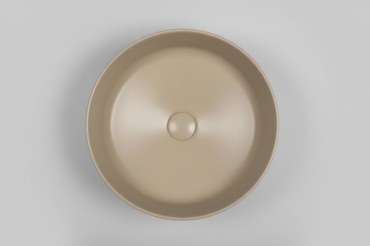 Colour Plus-37 Round Above-Counter Basin – Peach Fuzz