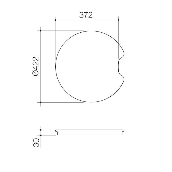 Caroma Luna ROUND CHOPPING BOARD