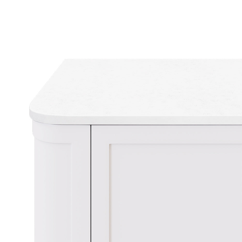 Fienza - Silica Free Stone Top, Curved Full Depth - Single Undermount