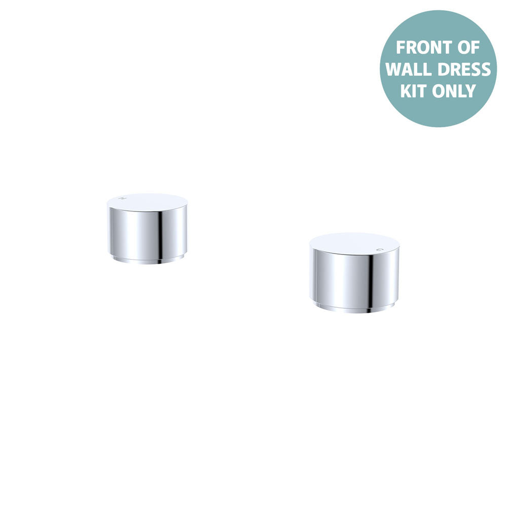 Fienza Kaya Round Hob Taps, Dress Kit - Chrome