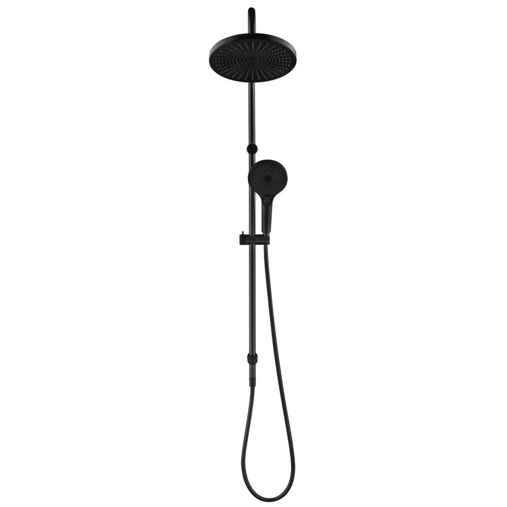 Bella Vista Mica Fluted Gooseneck Dual Shower Rail