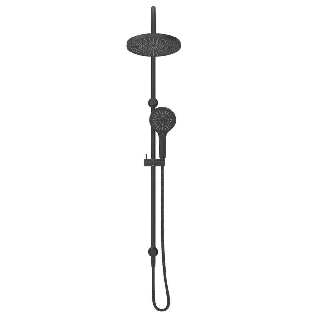 Bella Vista Mica Gooseneck Dual Shower Rail
