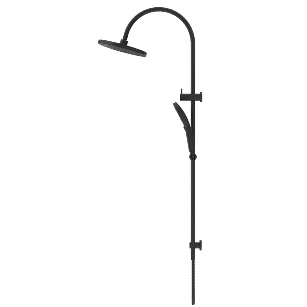 Bella Vista Mica Gooseneck Dual Shower Rail