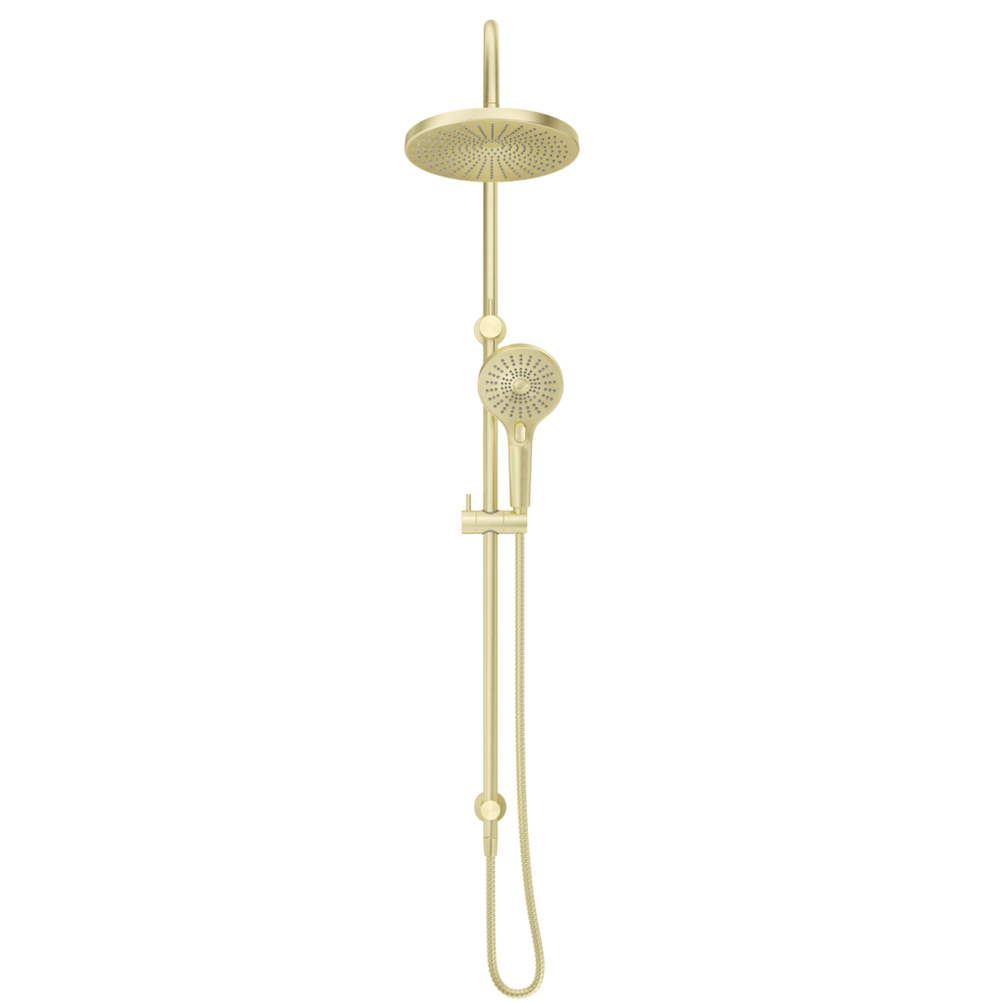 Bella Vista Mica Gooseneck Dual Shower Rail