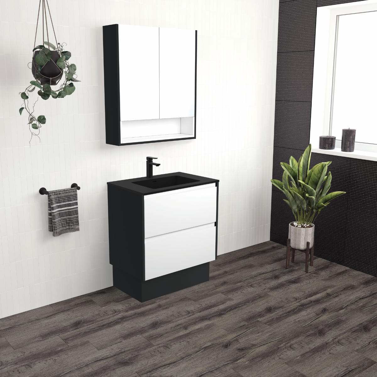 Fienza LED Mirror Cabinet with Display Shelf