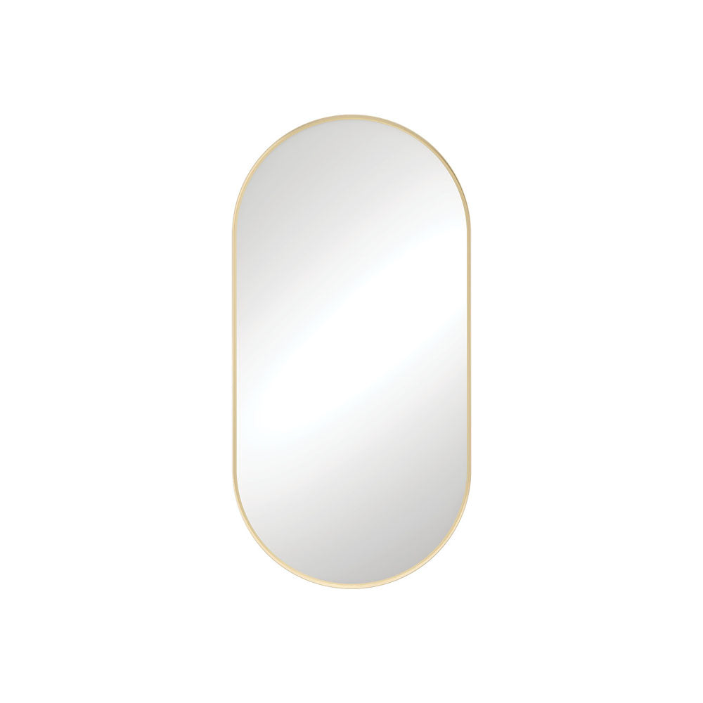 Empire Matte Framed Mirror, 450 x 900mm, Urban Brass