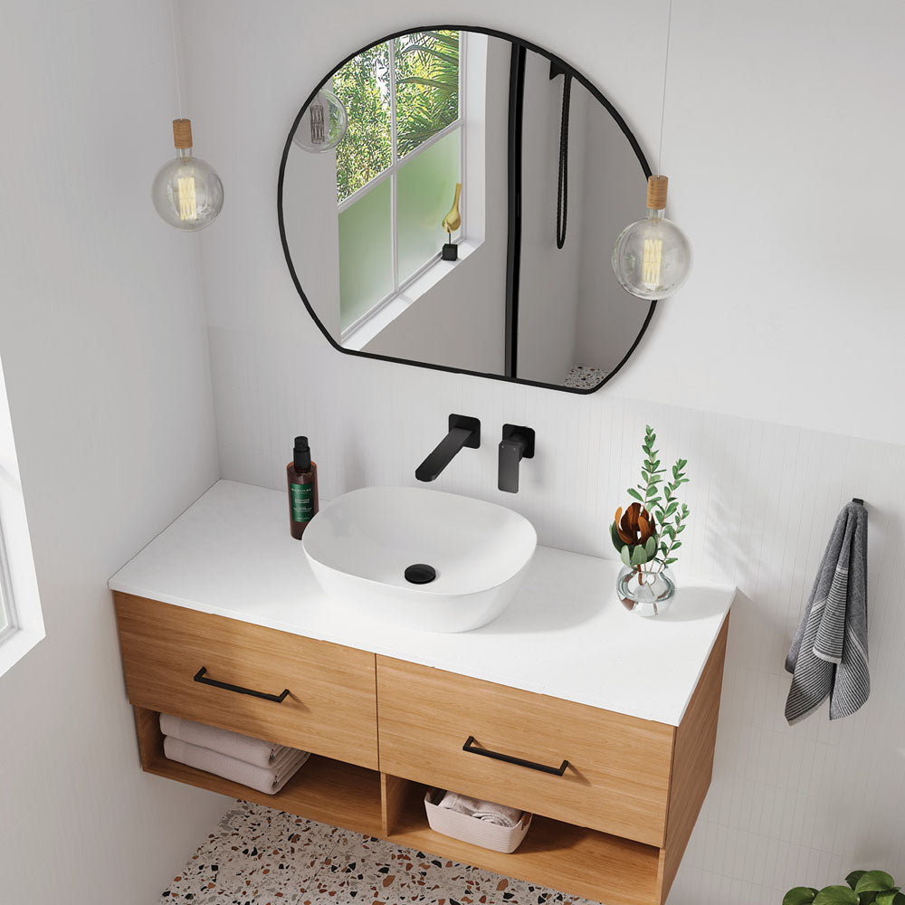 Fienza Sunrise Round Framed Mirror