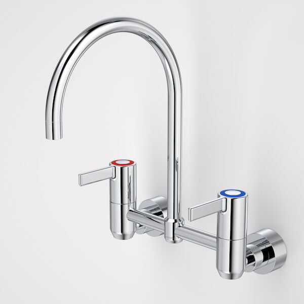 Caroma G Series+ Exposed Wall Sink Set (160mm outlet + 150mm handles) - Lead Free