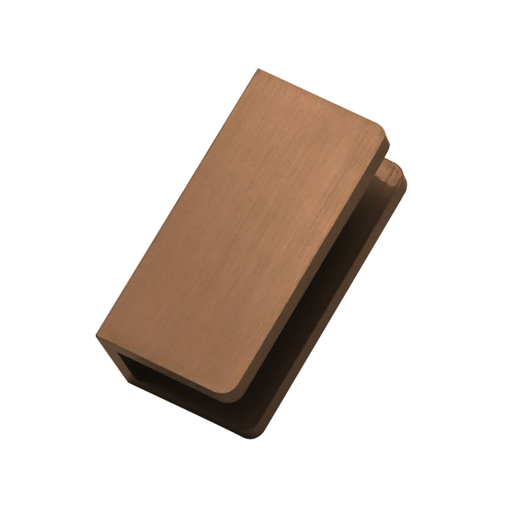Fienza Wall Bracket for Frameless Shower Panel - Brushed Copper