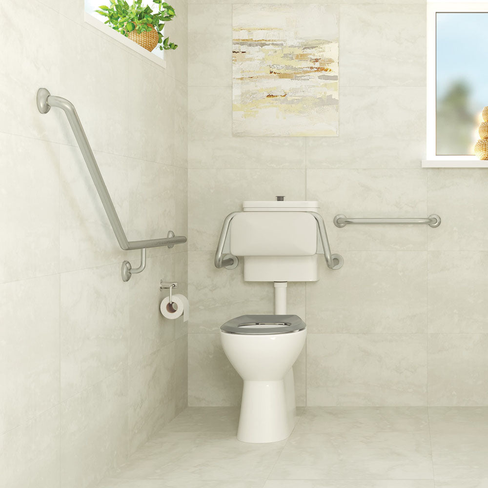 40° Accessible Care Grab Rail, Stainless Steel