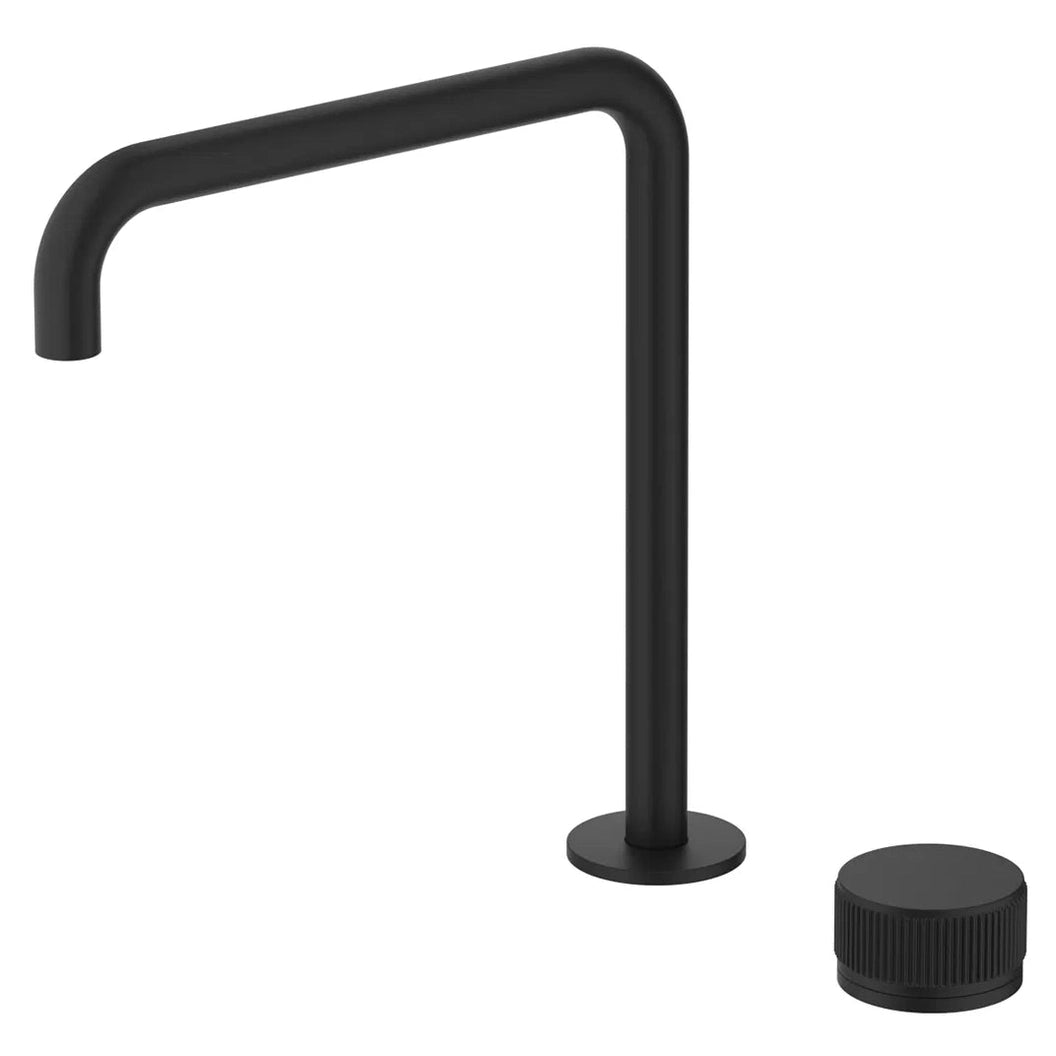 Bella Vista Mica Fluted Soft-Square Hob Sink/Basin Mixer Set