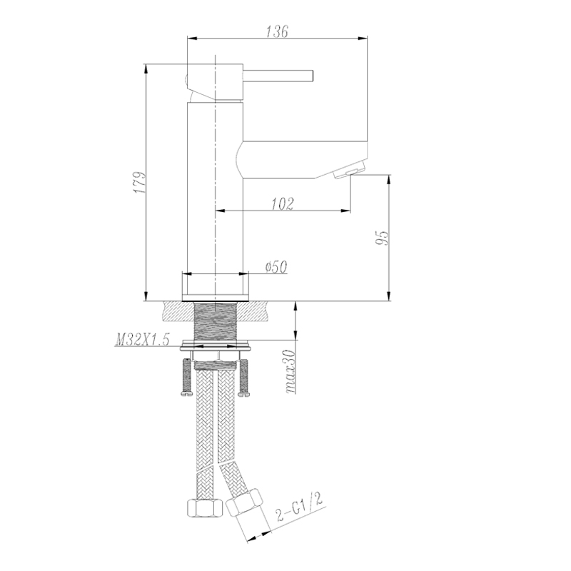 JESS Basin Mixer (WT 6651)