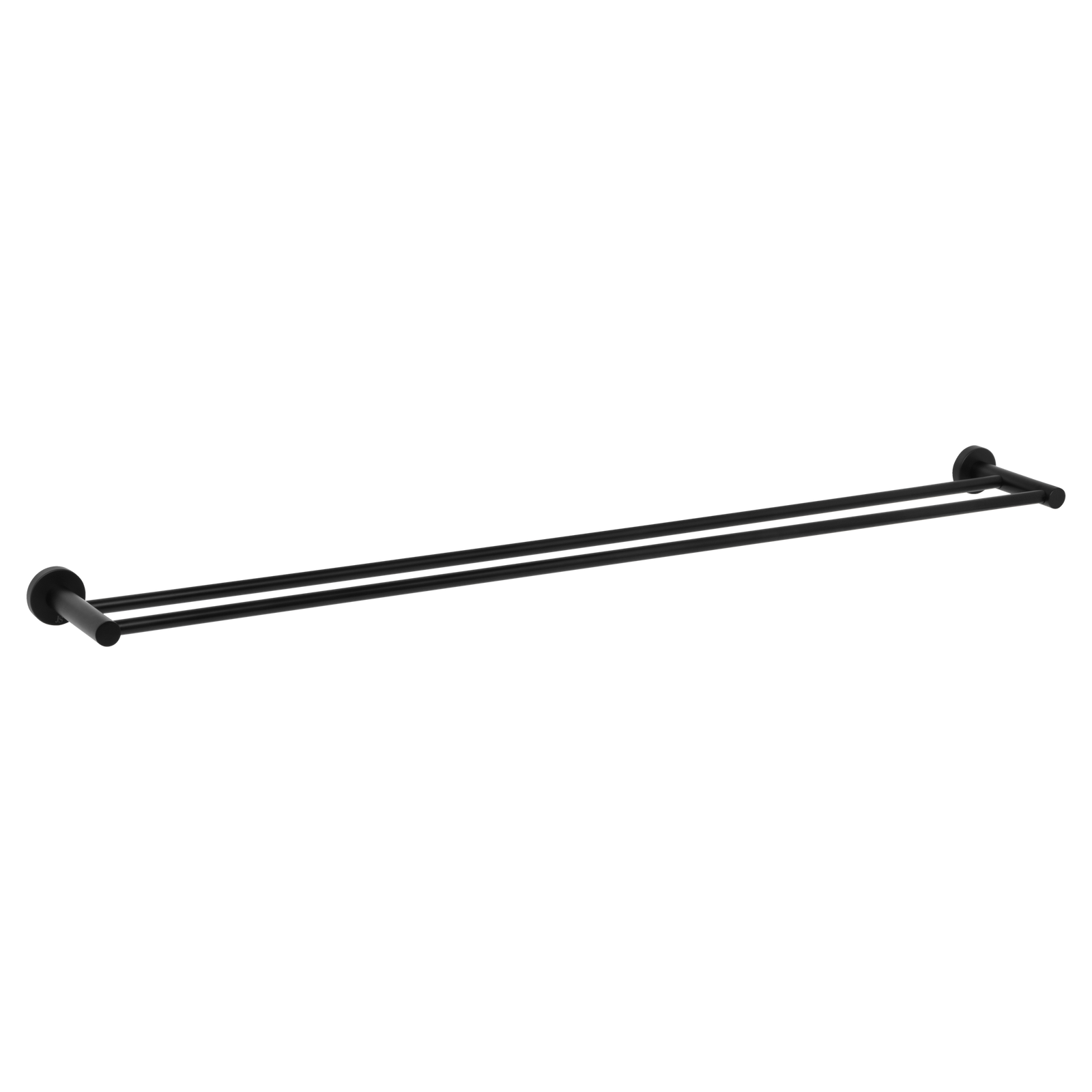 Johnson Suisse Venezia Double Towel Rail 900mm - Matte Black