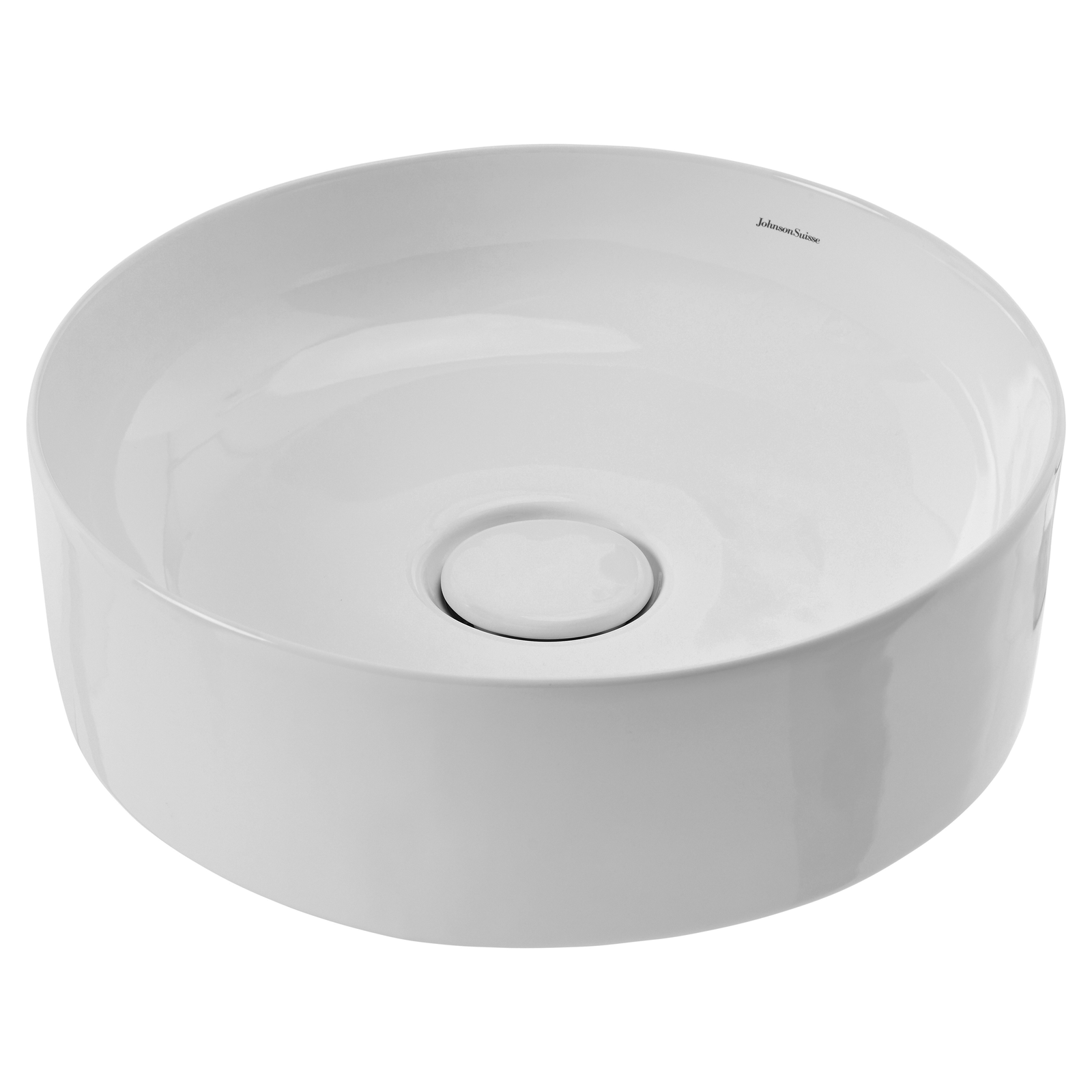 Johnson Suisse Venezia Round Counter Top Basin 390mm - White