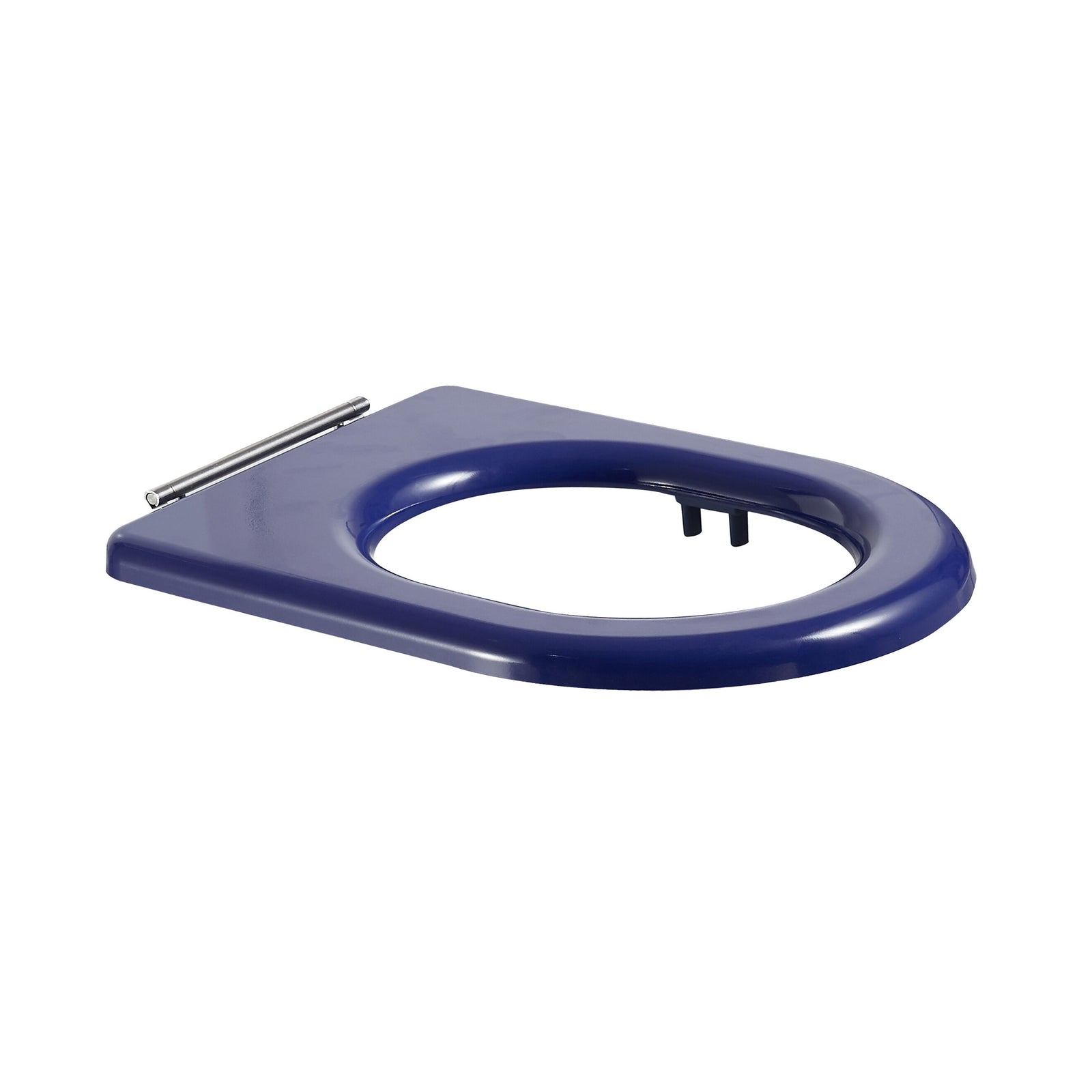 Johnson Suisse Venezia Care Single Flap Toilet Seat - Blue