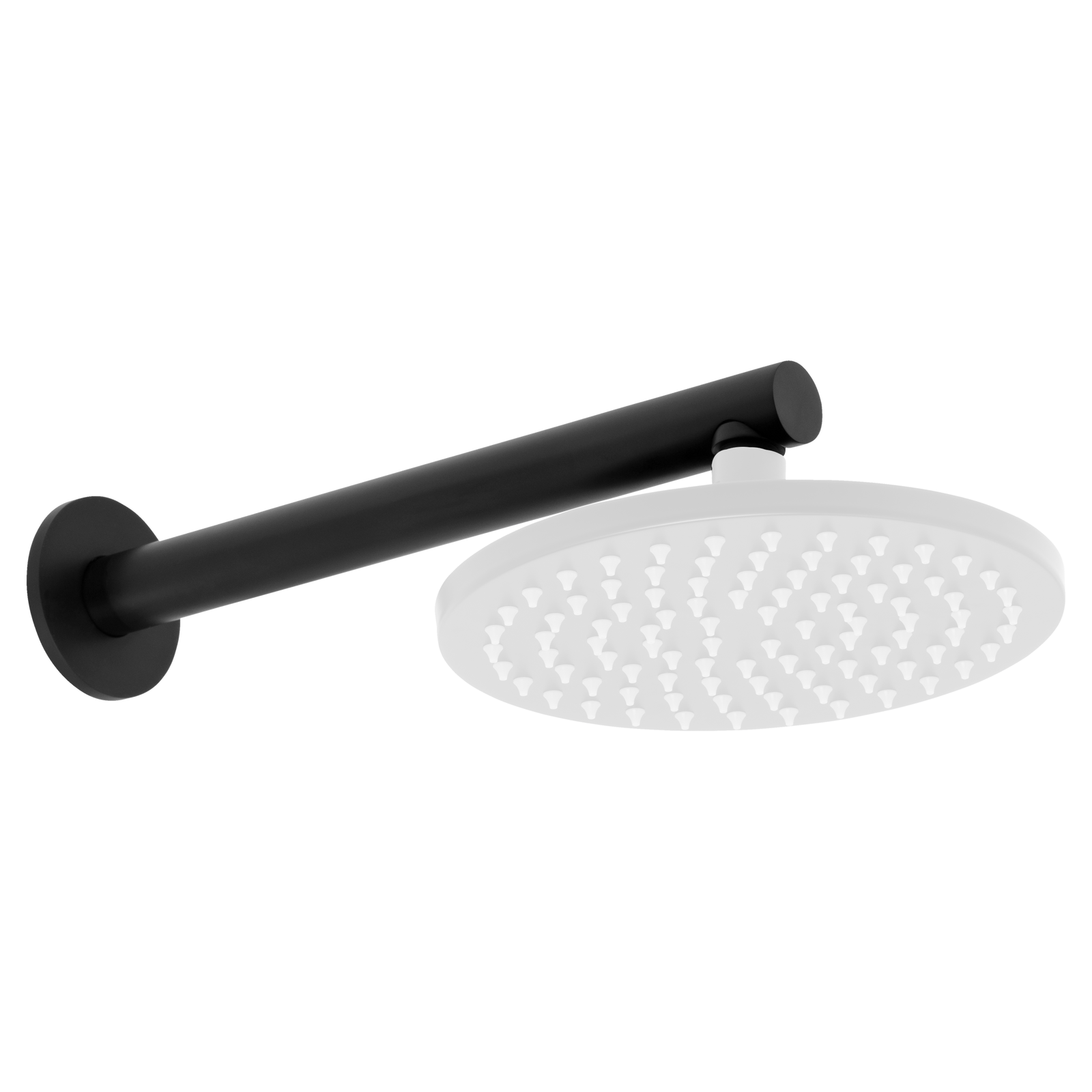 Johnson Suisse Venezia Wall Shower Arm 300mm - Matte Black