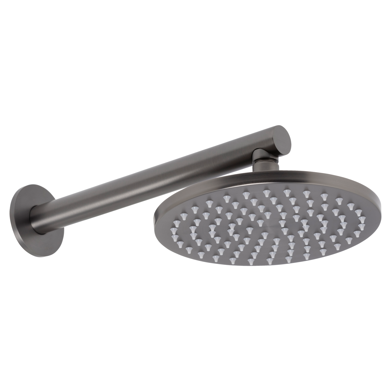 Johnson Suisse Venezia Overhead Rain Shower with 300mm Wall Arm - Gun Metal