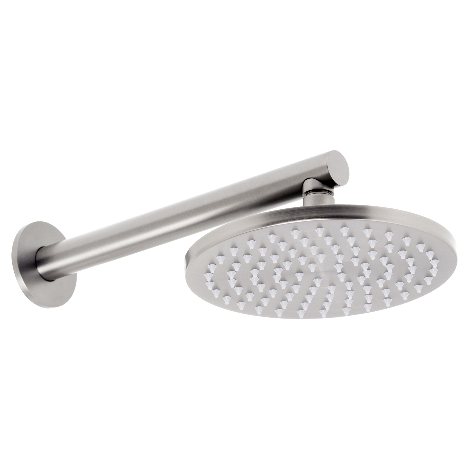 Johnson Suisse Venezia Overhead Rain Shower with 300mm Wall Arm - Brushed Nickel II