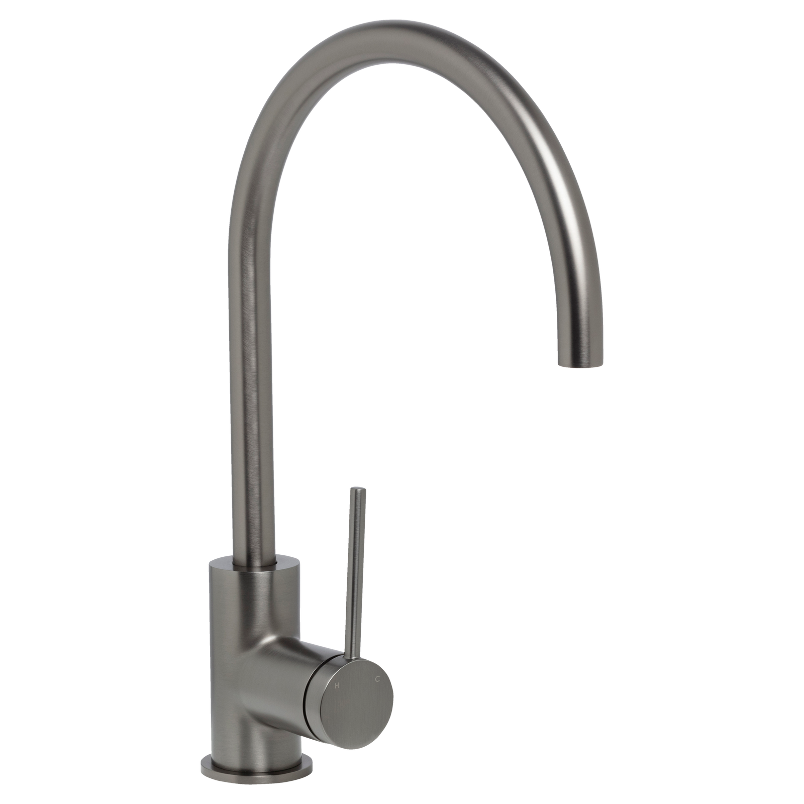 Johnson Suisse Venezia Gooseneck Sink Mixer Lead Free - Gun Metal