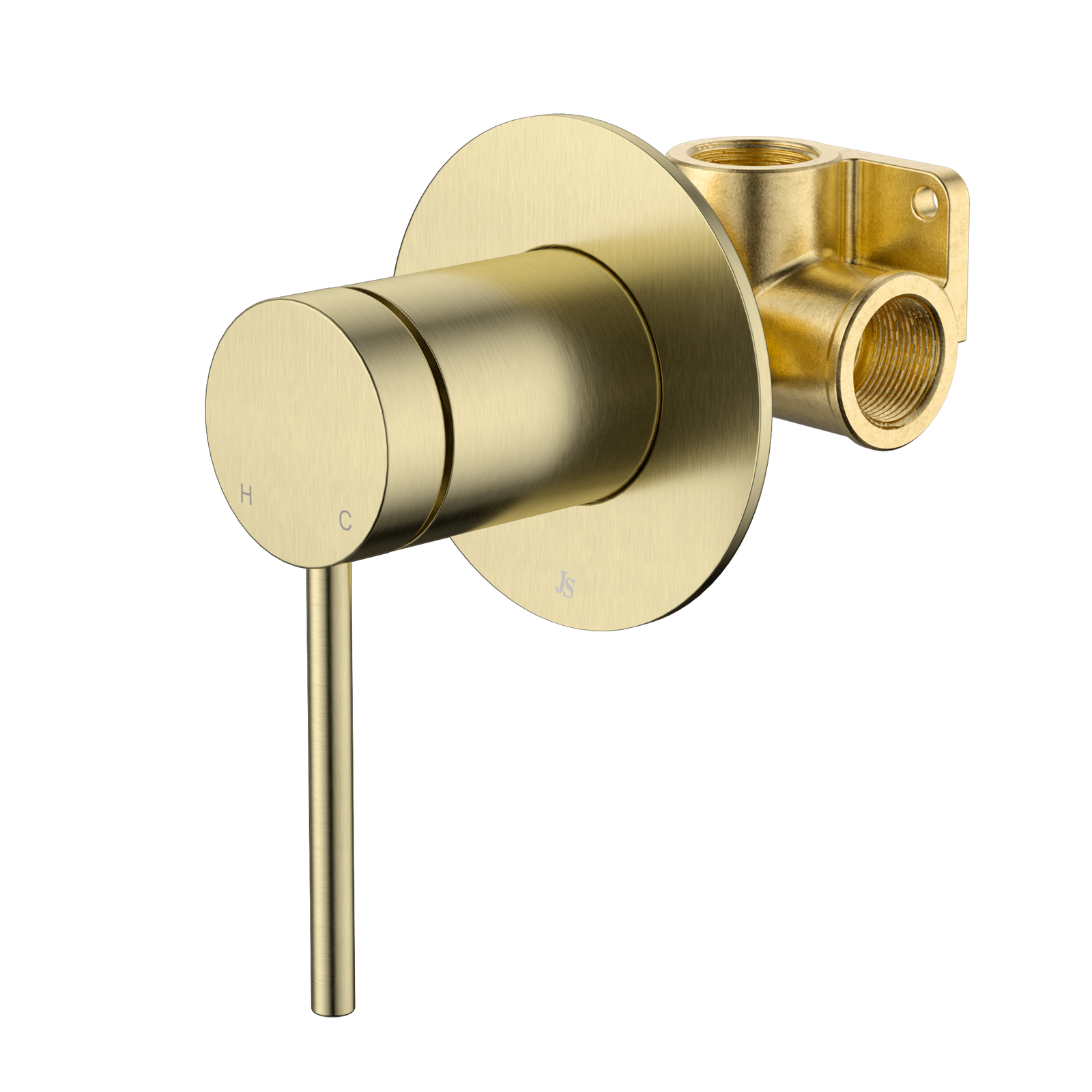 Johnson Suisse Venezia Shower Mixer Kit - Brushed Brass