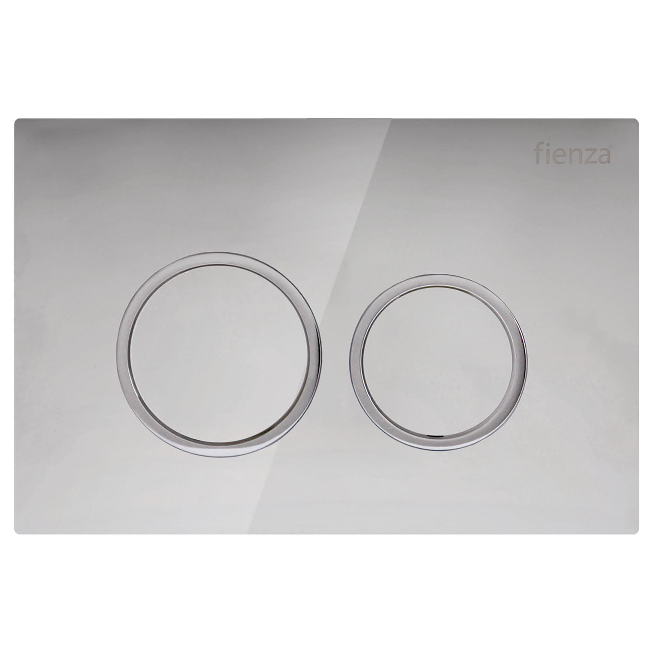 Fienza Fienza R&T Round Button Flush Plate - Chrome