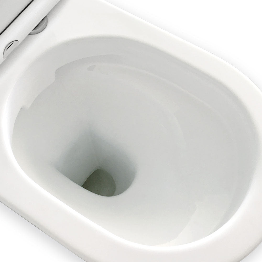 Fienza Delta Back-to-Wall Toilet Suite, Gloss White
