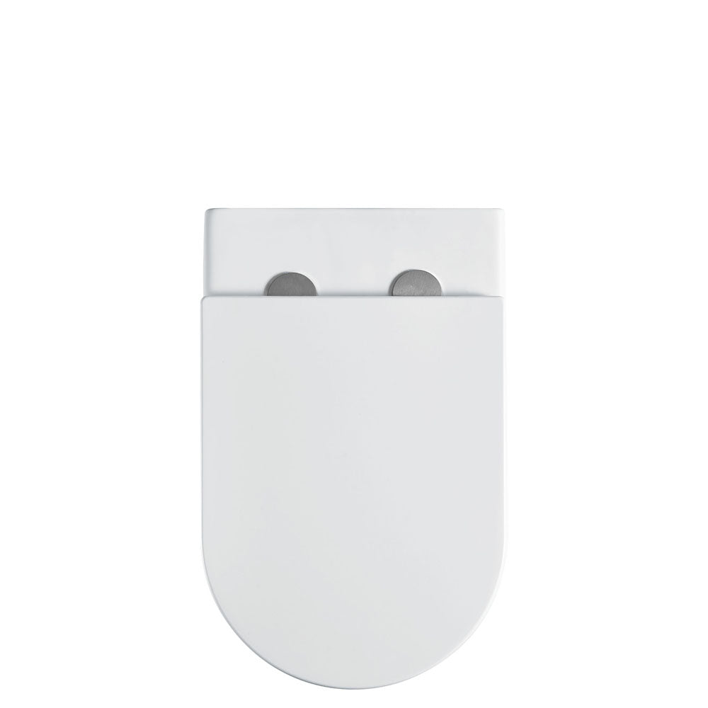 Fienza Alix Ambulant Wall-Faced Toilet Suite, Gloss White with Slim Seat