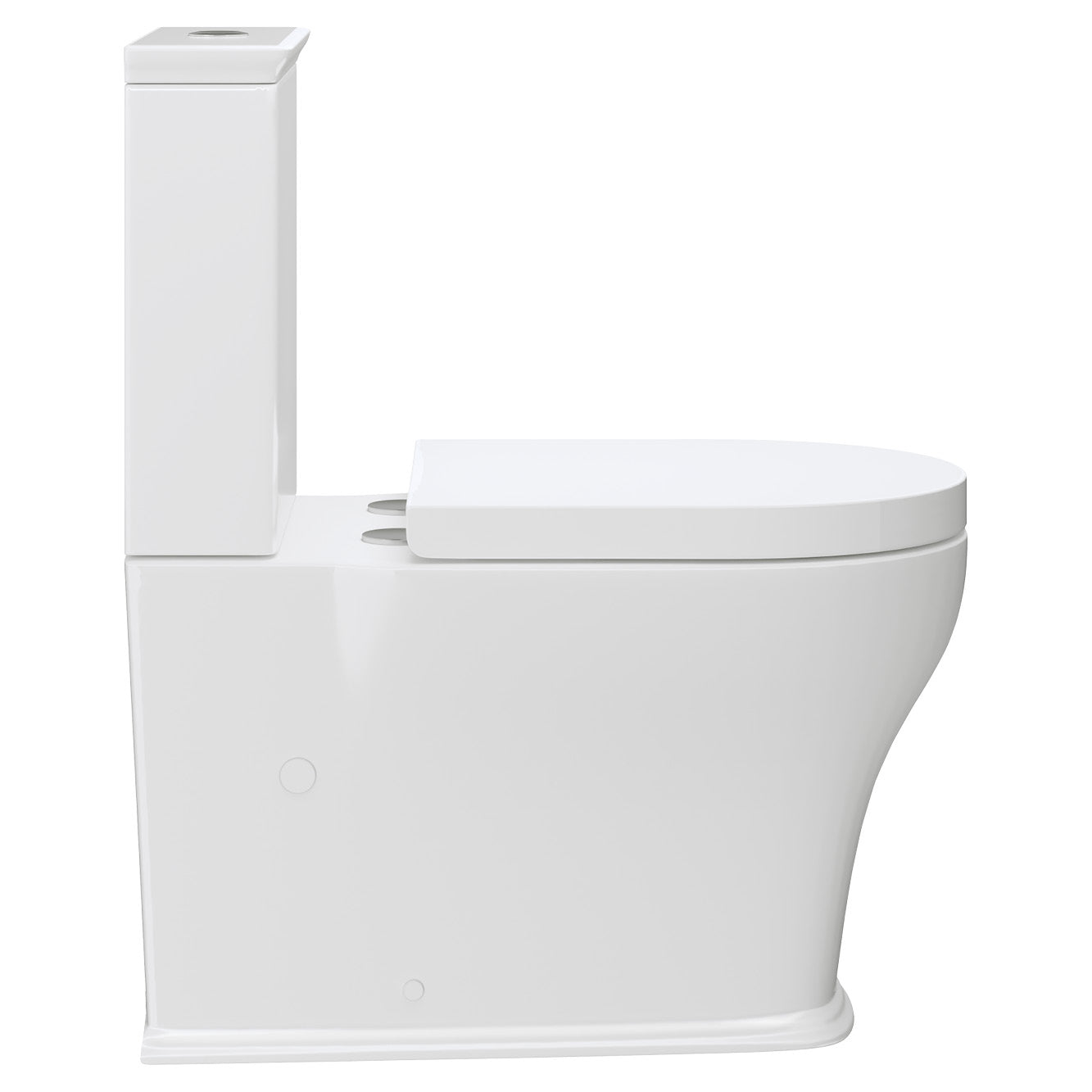 Fienza Lillian Tornado Flush Back-to-Wall Toilet Suite, Gloss White