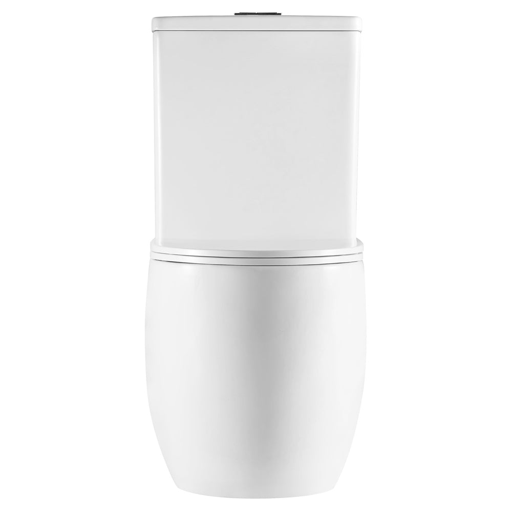 Fienza Joli Tornado Flush Back-to-Wall Toilet Suite, Gloss White with Slim Seat