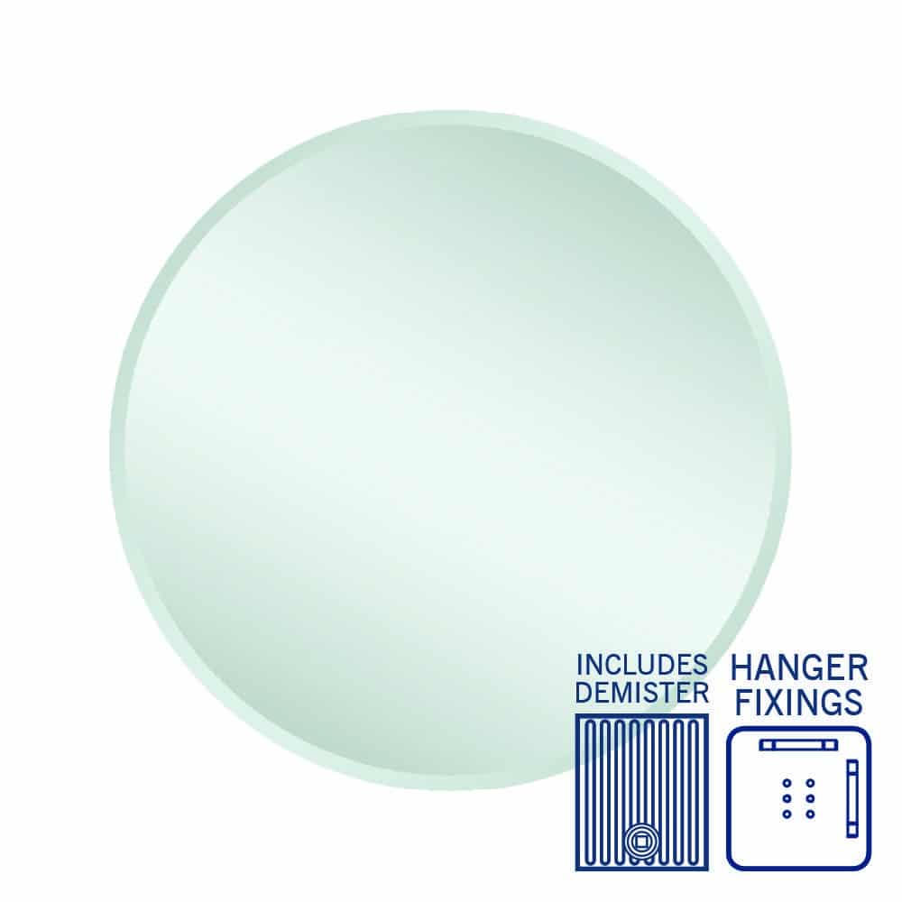 Kent 18 mm Bevel Round Mirror