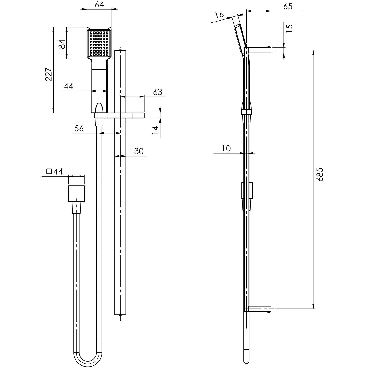 Phoenix Lexi Deluxe Rail Shower