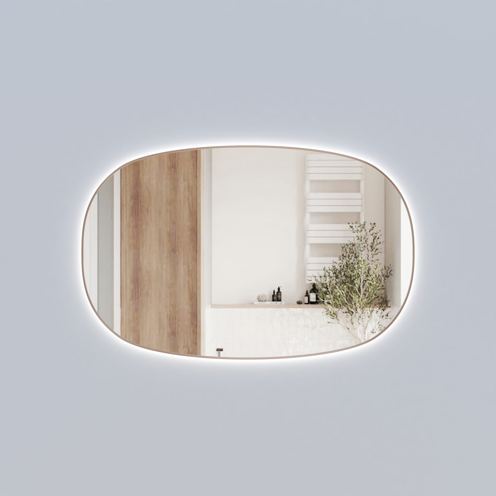 Aulic Valmont Horizontal LED Mirror 1400 x 900mm Brushed Bronze