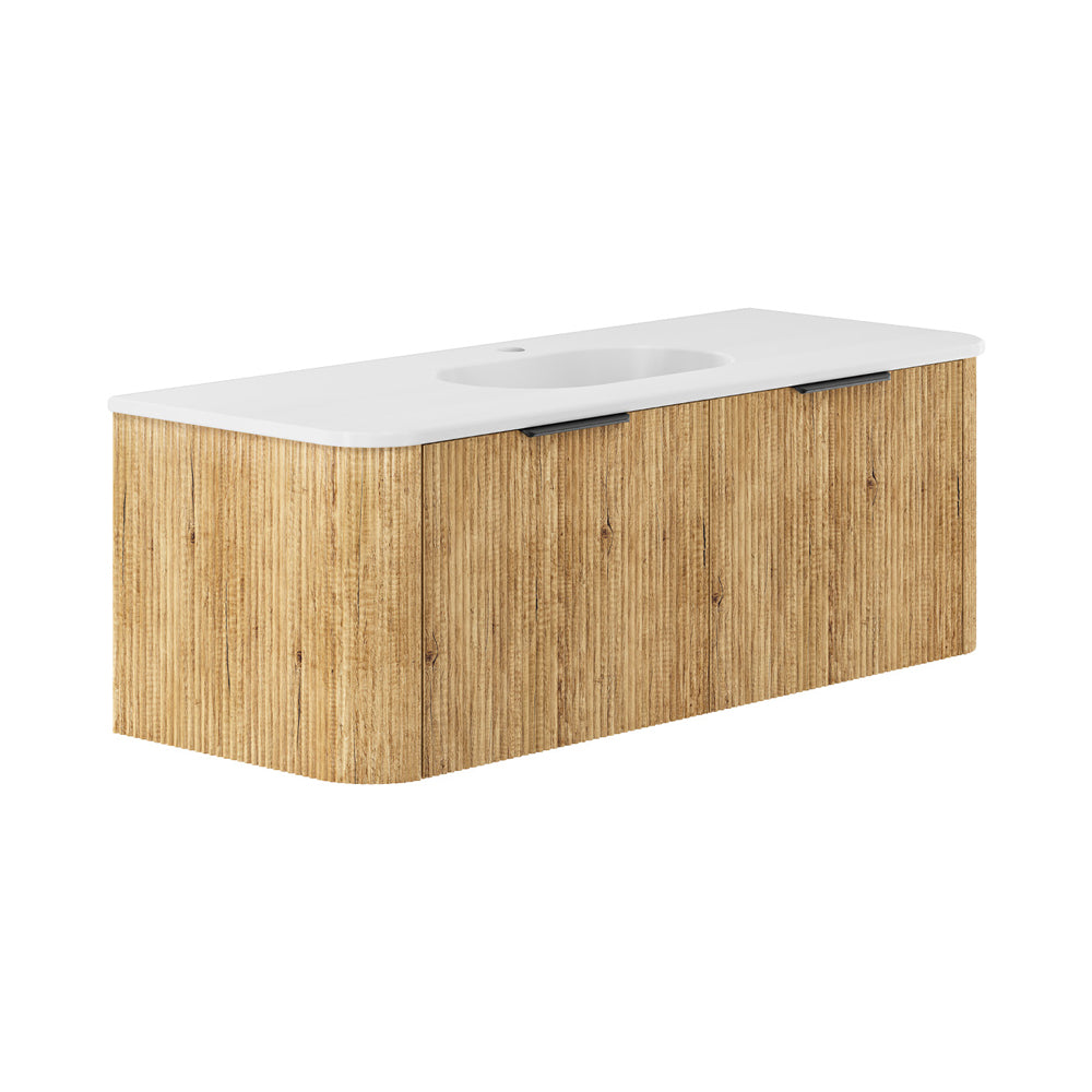 Fienza Lola Minka Curved Wall-Hung Vanity 750 / 900 / 1200 / 1500 MM