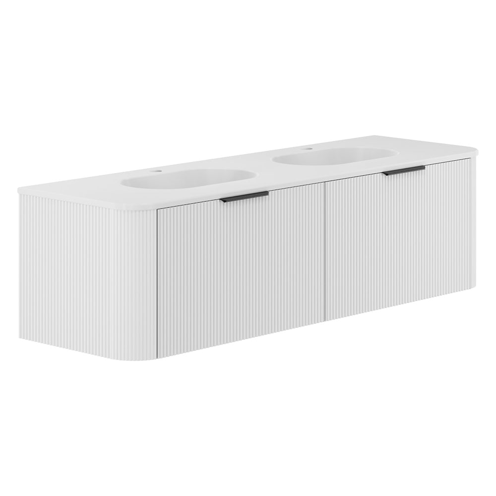 Fienza Lola Minka Curved Wall-Hung Vanity 750 / 900 / 1200 / 1500 MM