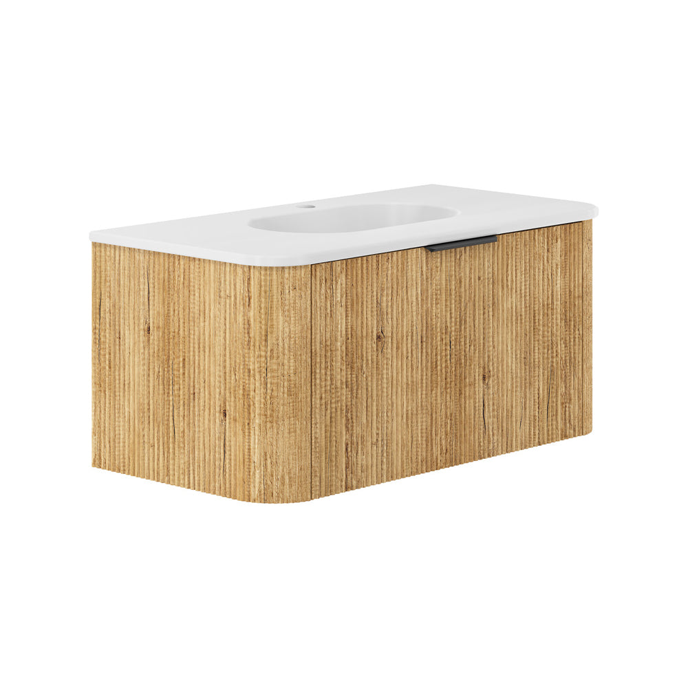 Fienza Lola Minka Curved Wall-Hung Vanity 750 / 900 / 1200 / 1500 MM