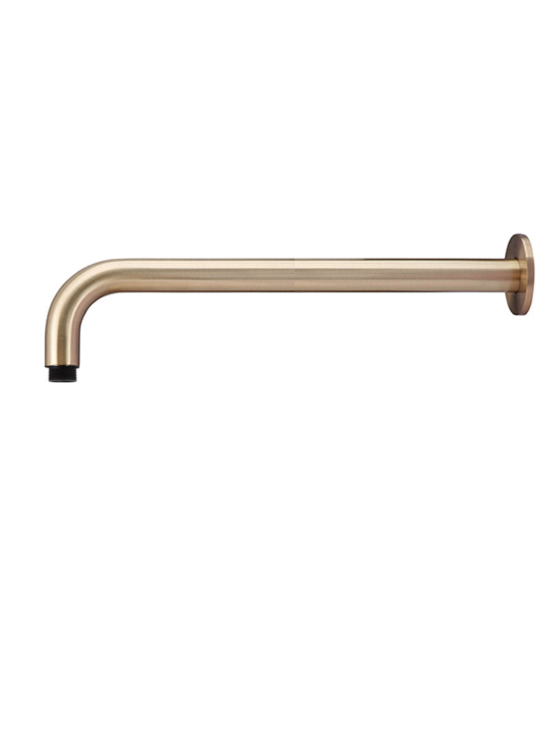 Meir Round Wall Shower Curved Arm 400mm