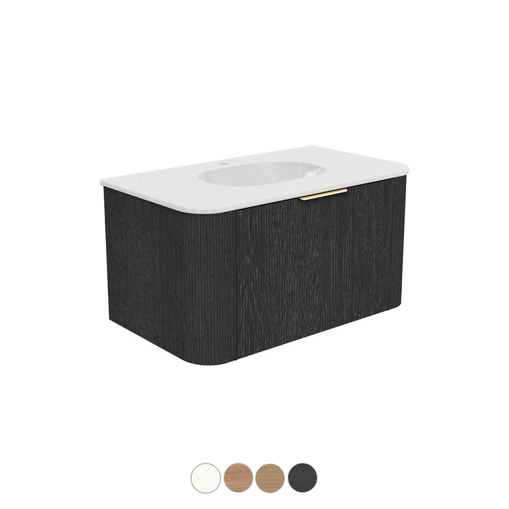 Margot Wall Hung Cabinet - Gloss White Basin
