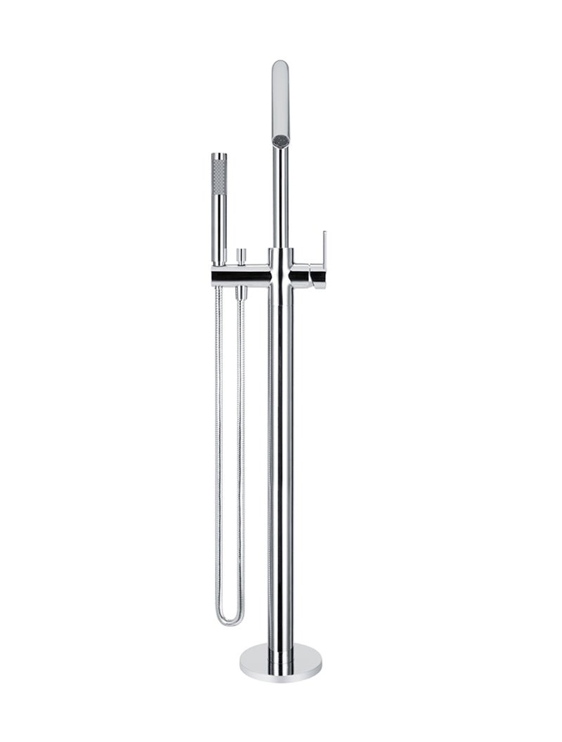 Meir Round Paddle Freestanding Bath Spout and Hand Shower