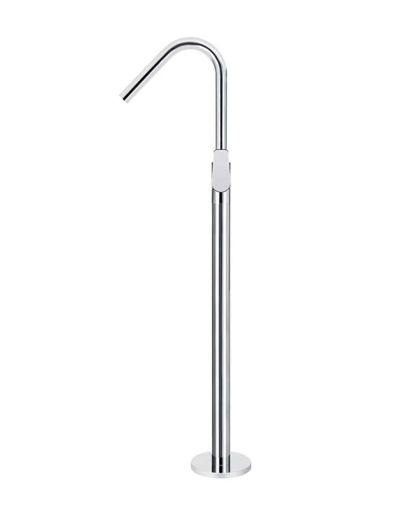 Meir Round Paddle Freestanding Bath Spout and Hand Shower