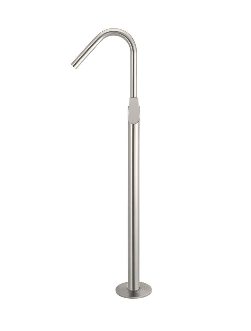 Meir Round Paddle Freestanding Bath Spout and Hand Shower