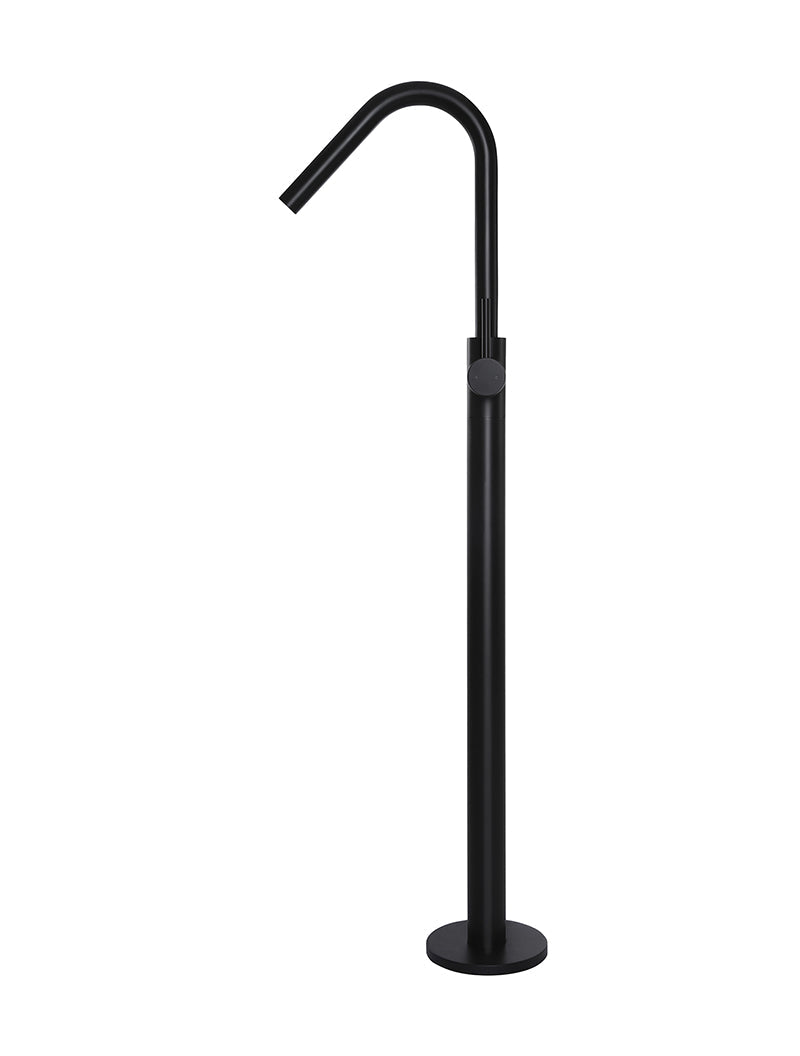 Meir Round Paddle Freestanding Bath Spout and Hand Shower